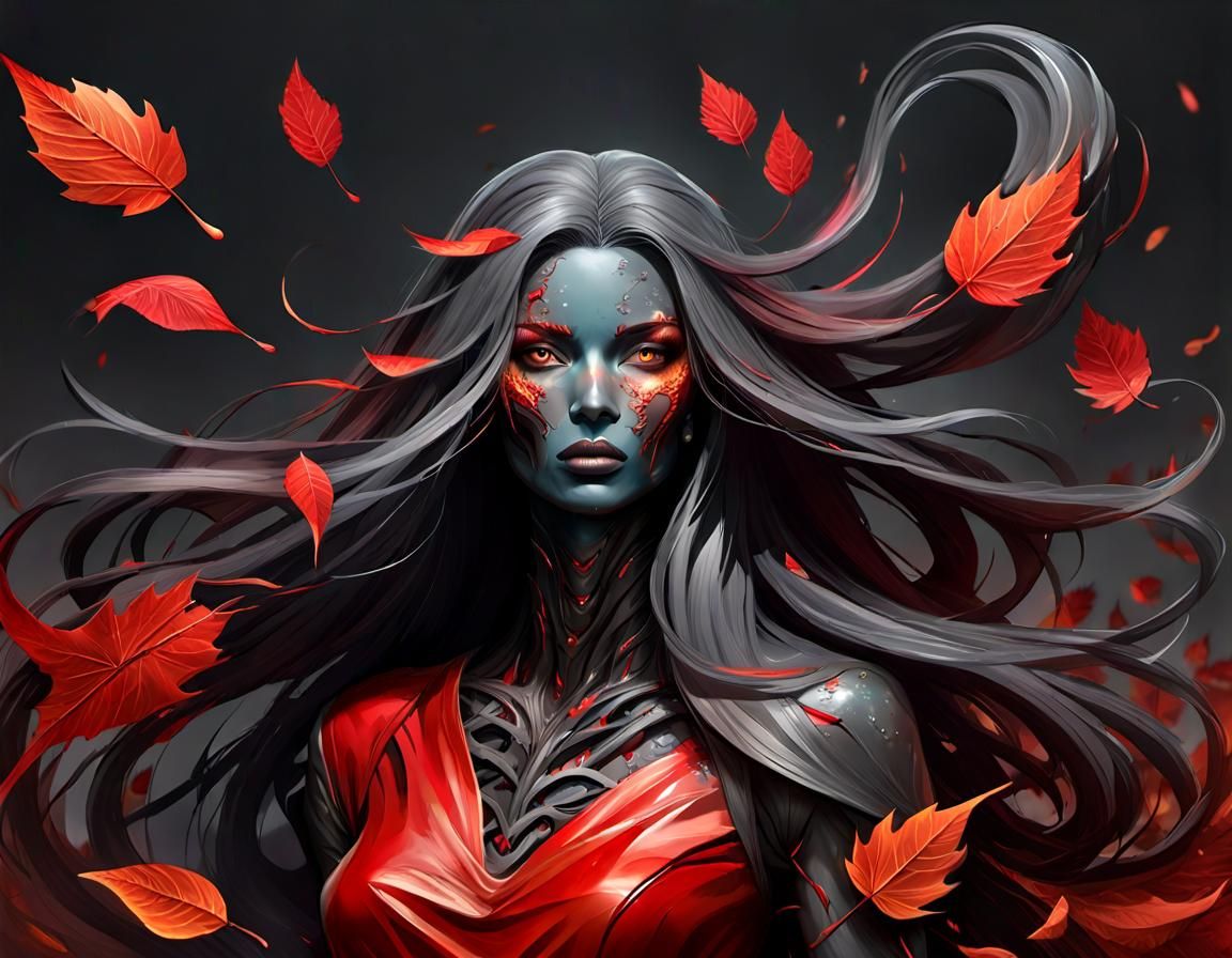 Ominous Moonscape: A Colorful, Detailed Splash Art