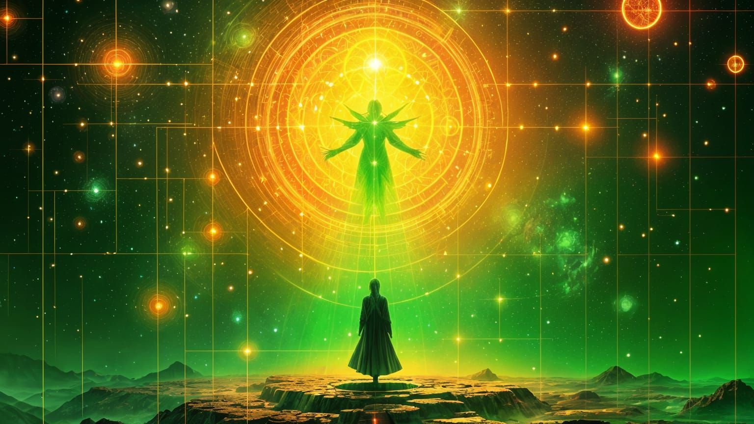 Cosmic Ritual: Consciousness Transcends Illusion