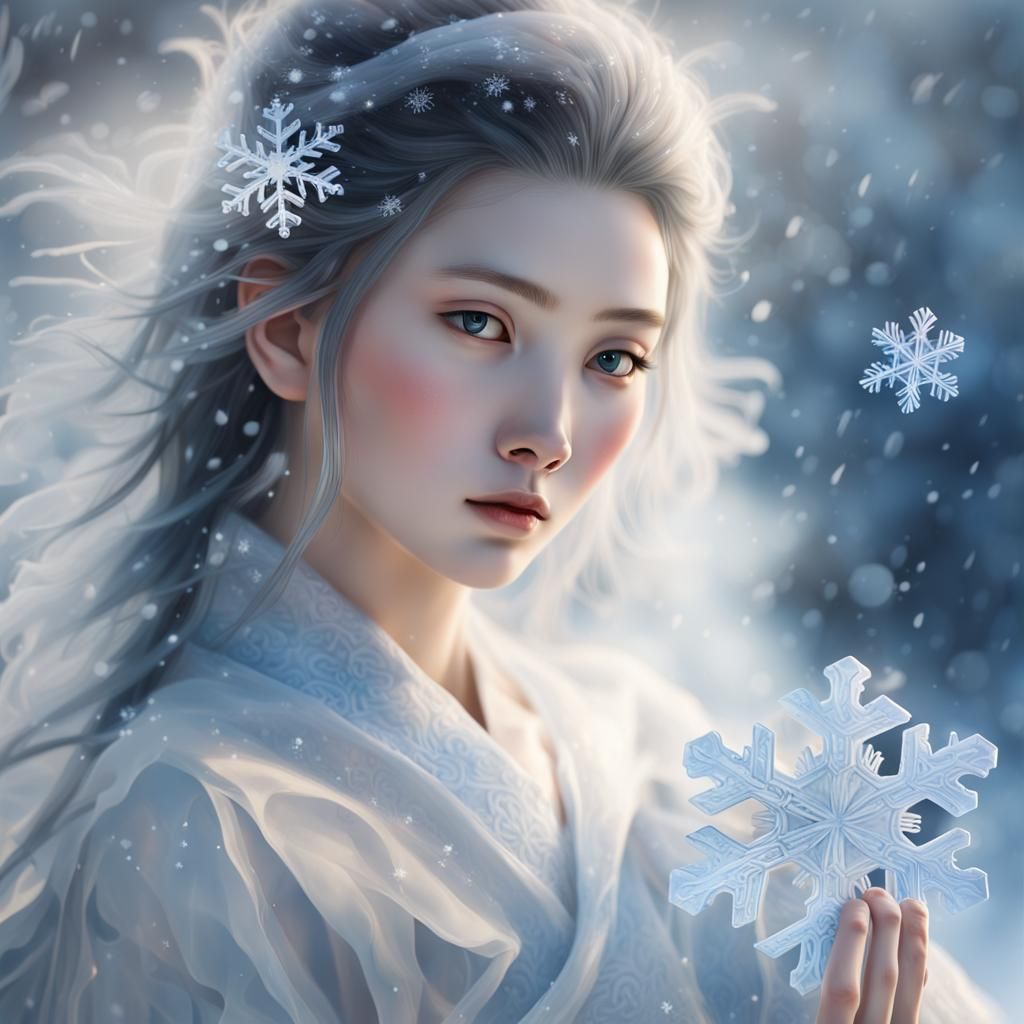 Snow is like a beautiful woman