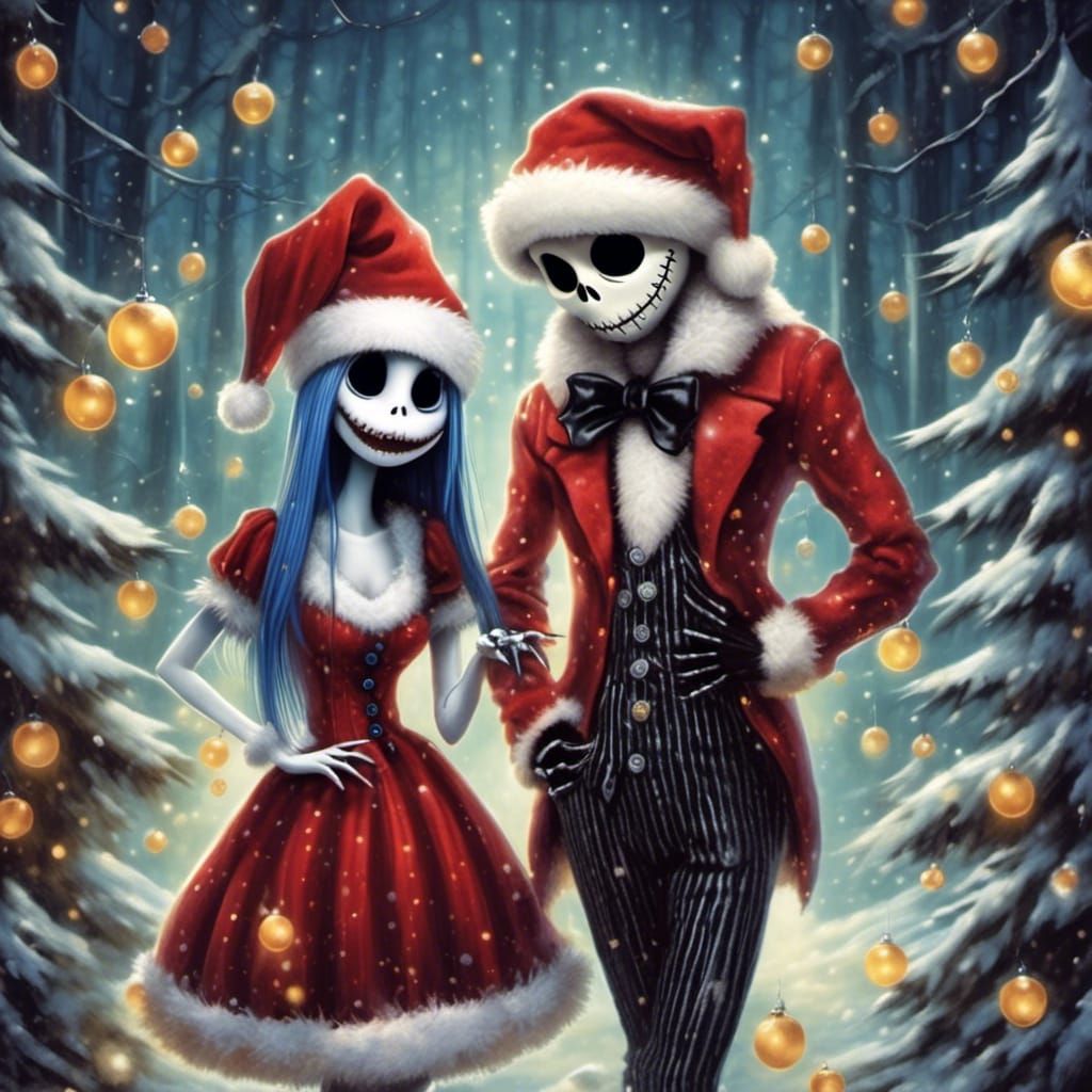 Nightmare Before Christmas: Jack and Sally Celebrate Christm...