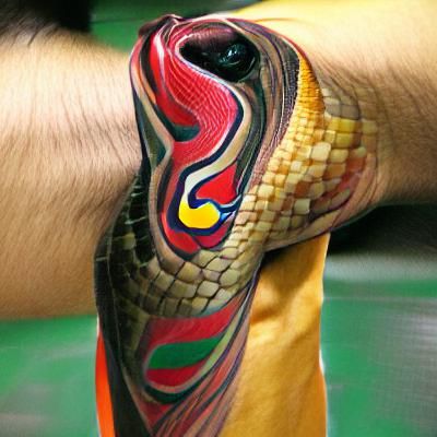 Traditional Snake Head Tattoo Design