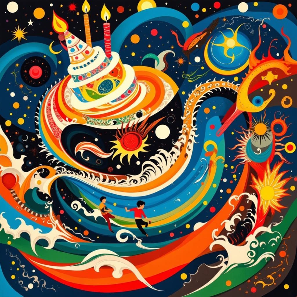 Sentient Birthday Cake Devours Villagers in Epic Battle