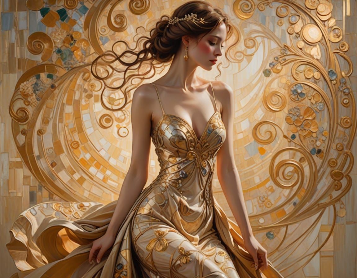 Impressionist Figure Study in Soft Golden Light