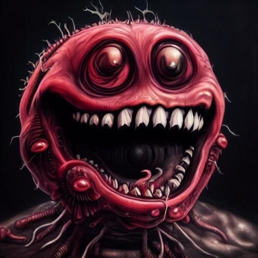 Gothic Face Drawing in Monochrome Digital Art