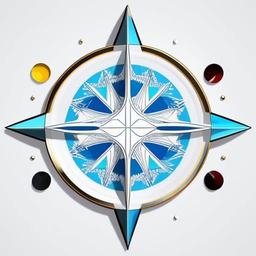 Minimalist White Still Life with Bauhaus Elements