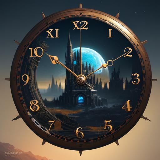Clock Stoppers Book Cover Art in Detailed Matte Painting