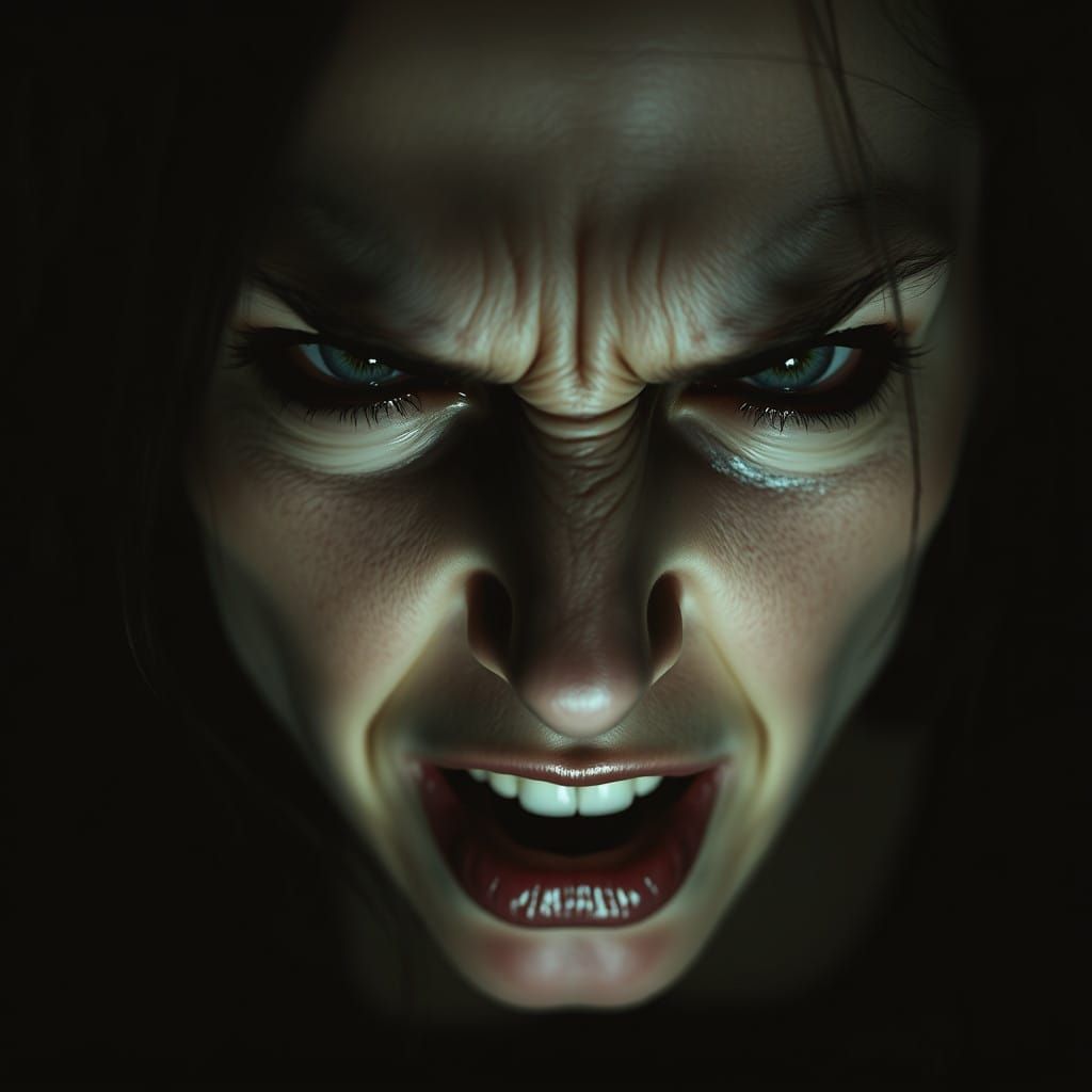 Distorted Obsession in Dark Film Noir Style