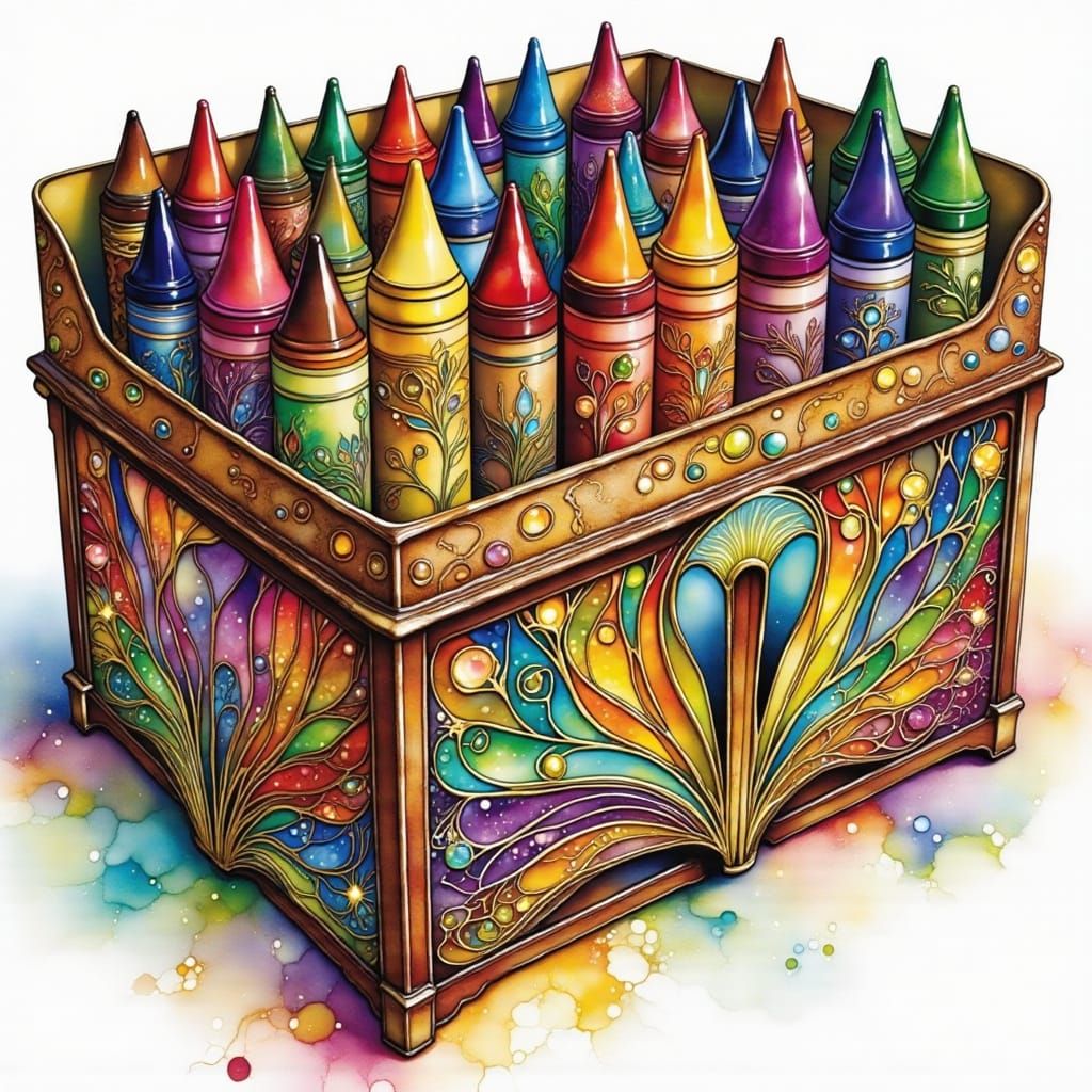 Ornate Crayon Set