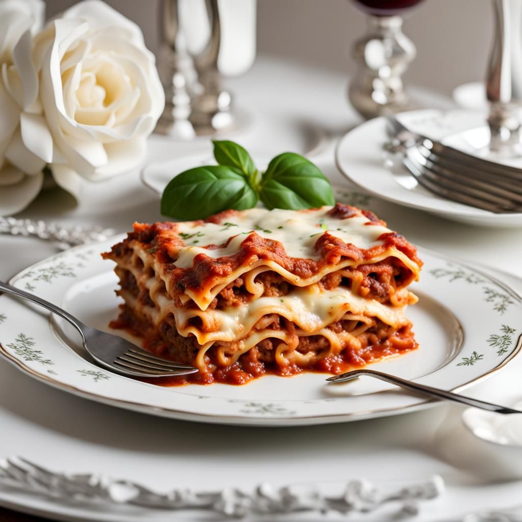 Rococo Lasagna: An AI Interpretation
