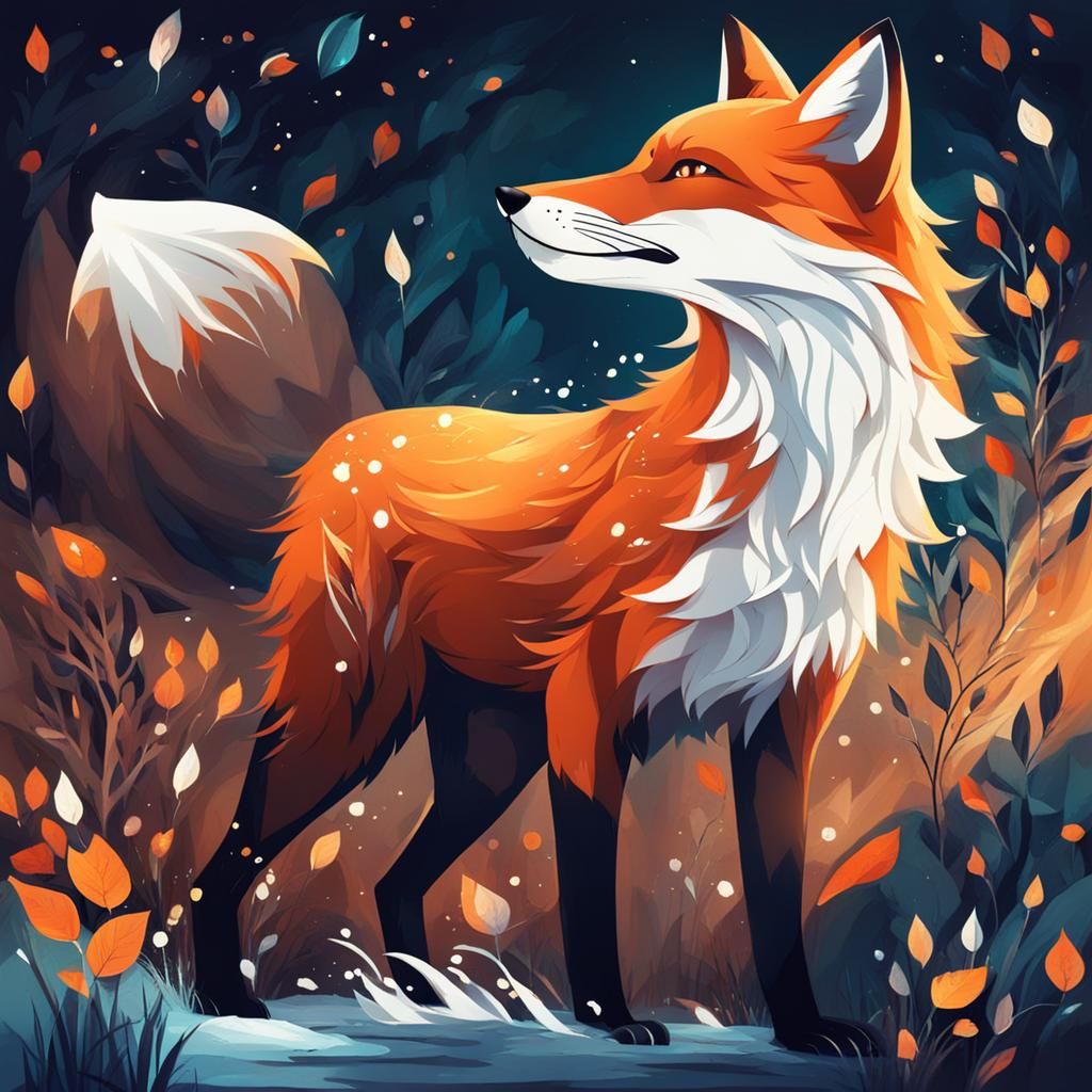 Epic Nordic Fox with Dynamic Lighting