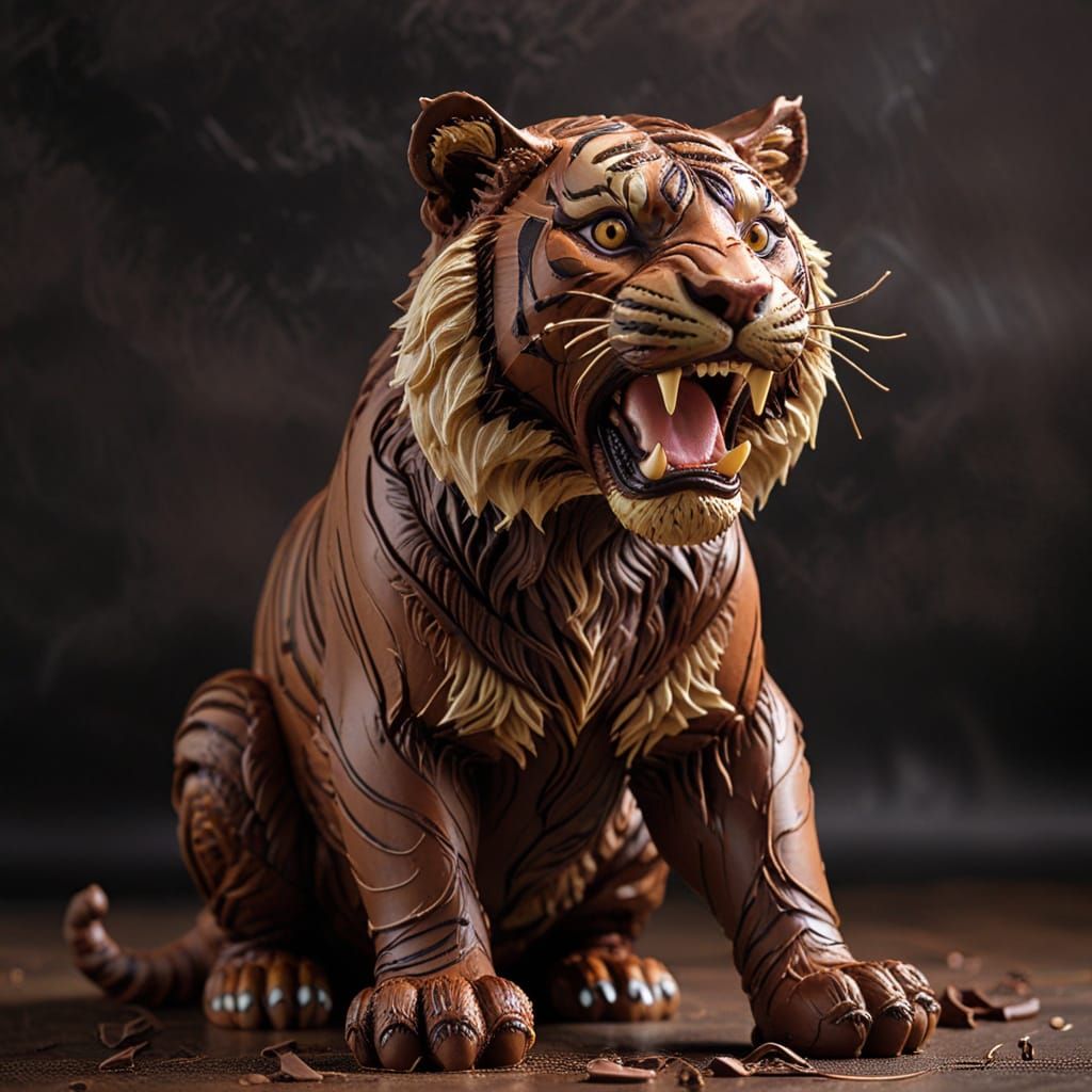 Chocolate Tiger: An AI Interpretation