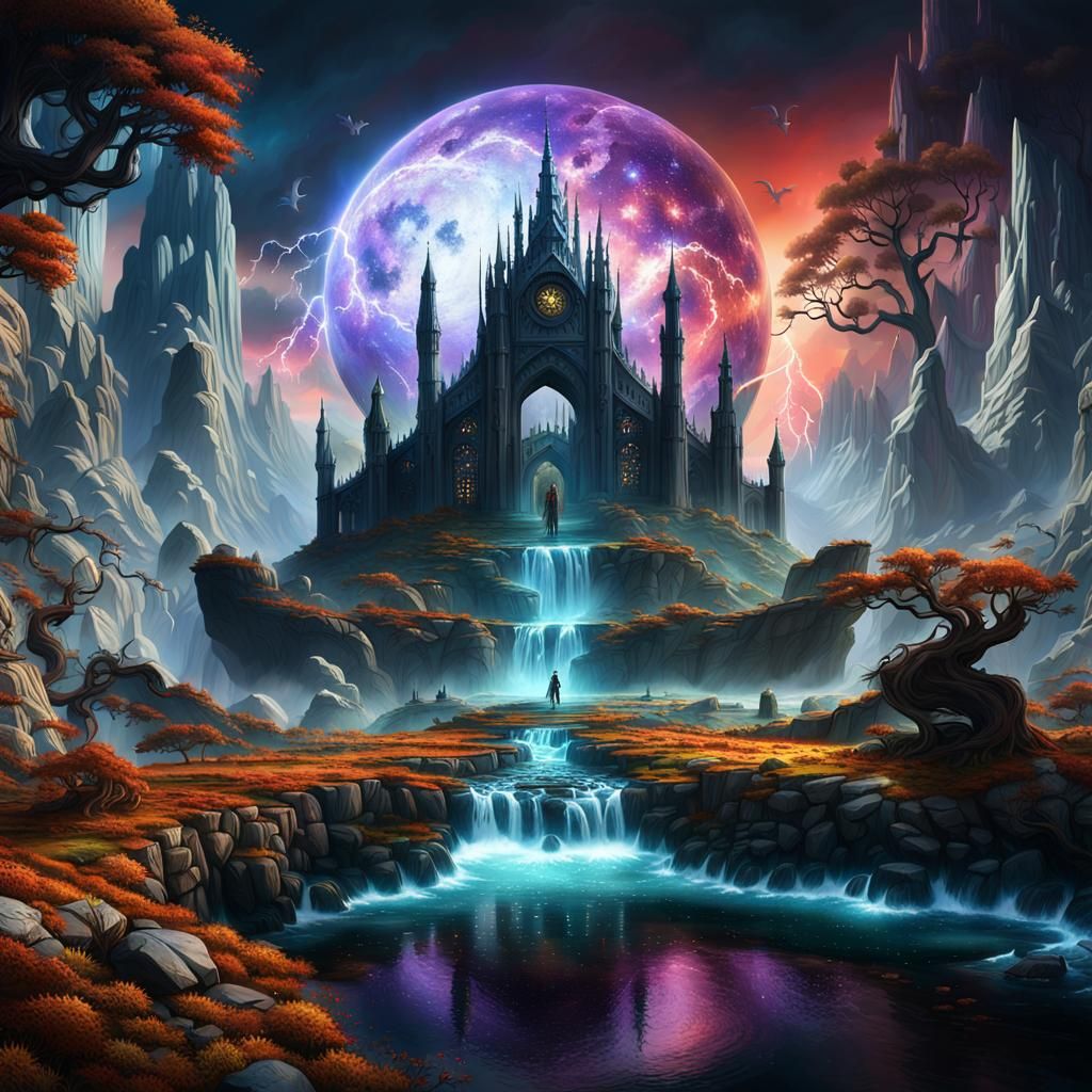 Fantastical Supernatural Beings in Detailed Matte Painting