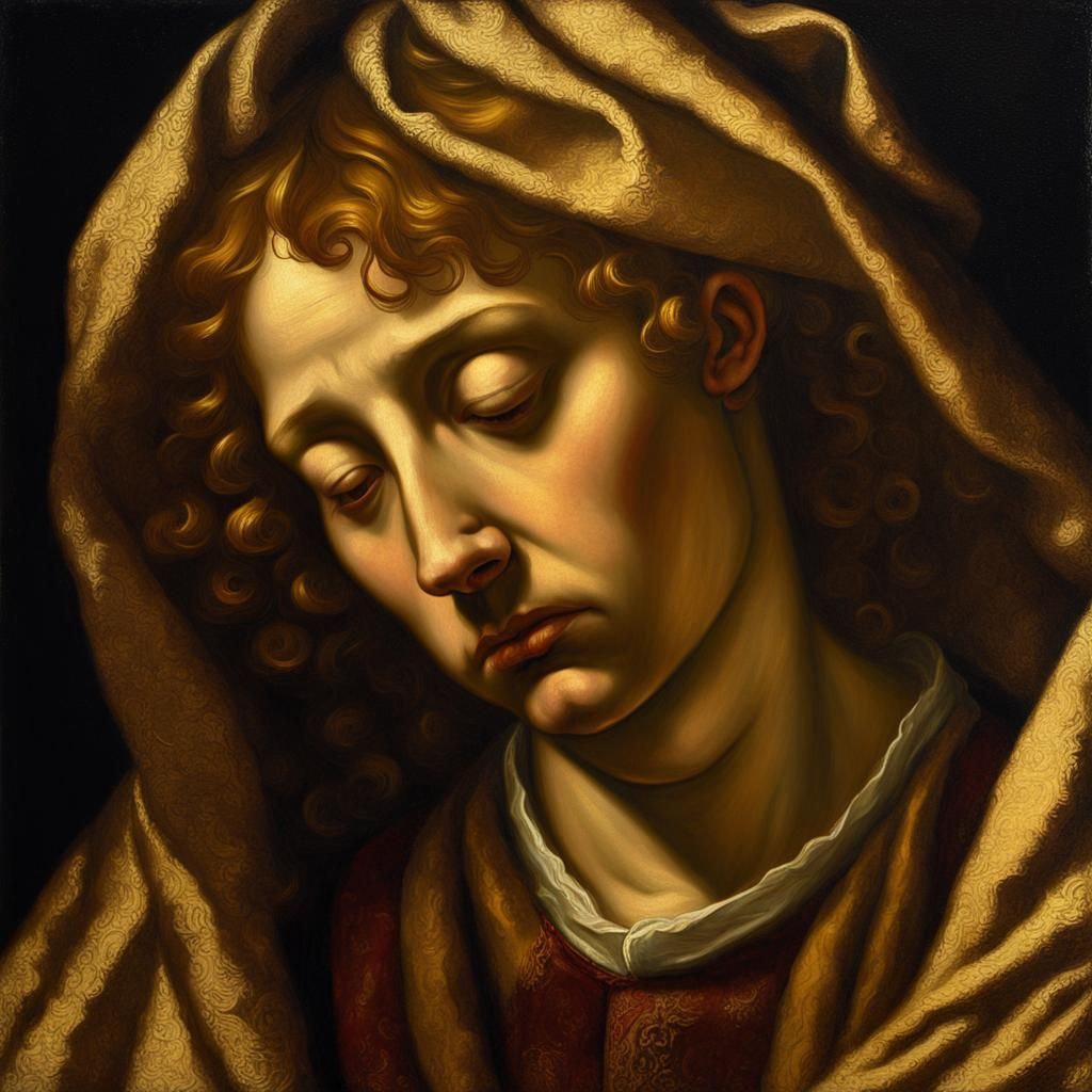 Portrait of a Sinner, painting by Hans Memling