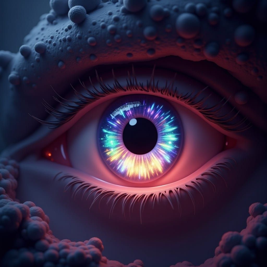 Mystical Eye Portal in Fantasy Art Style