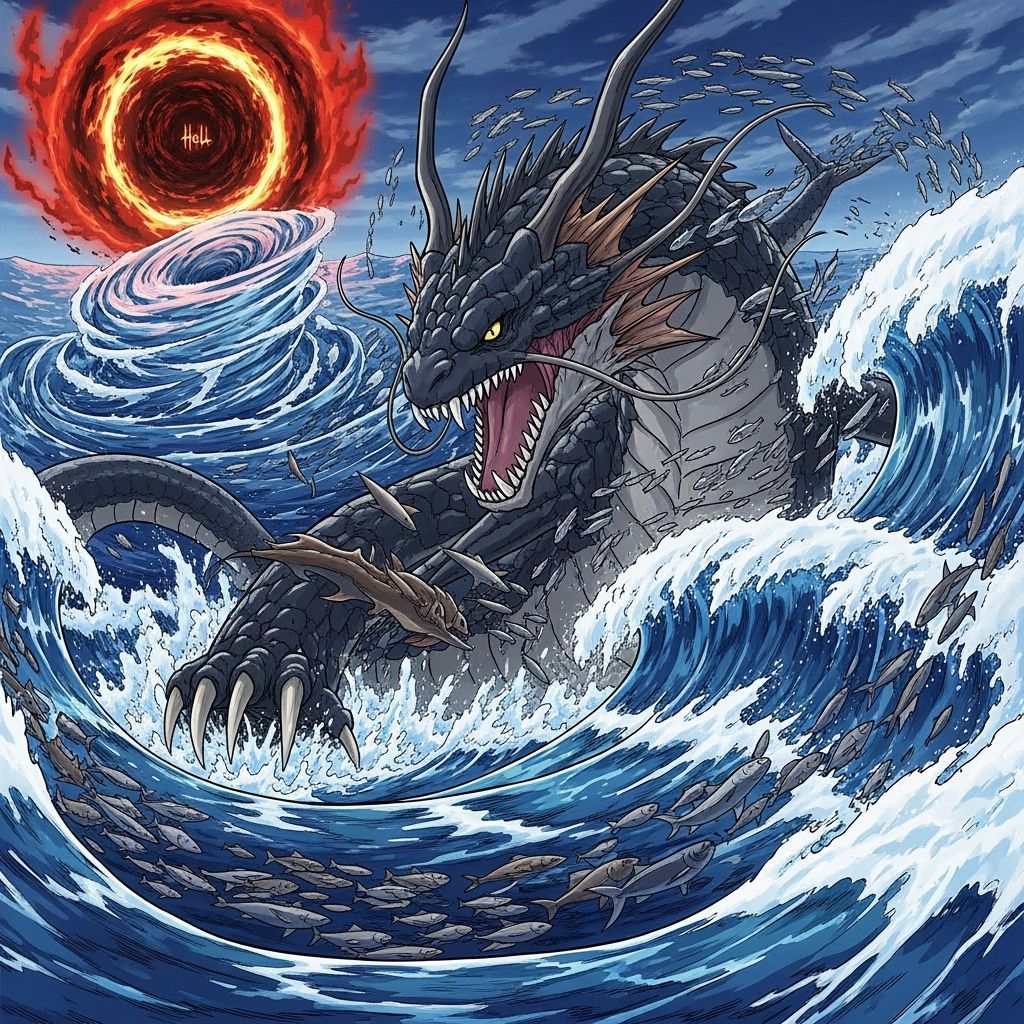 Colossal Leviathan Rises From Hell Portal, Studio Trigger St...