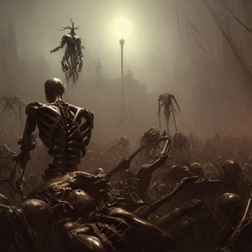 Hyperdetailed Skeletons Merge to Form Super Soldiers