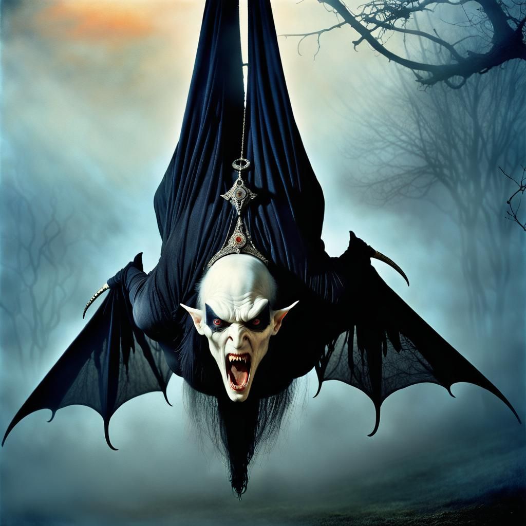 Napoleonic Vampire Ghost in Foggy Night