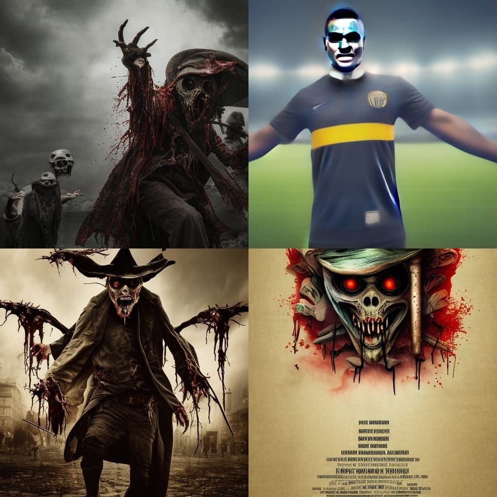 Horrifying Plague Zombie Doctor in Digital Matte Painting