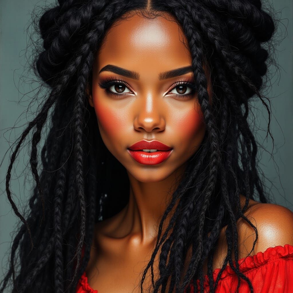 Kelly Rowland as African Goddess Portrait