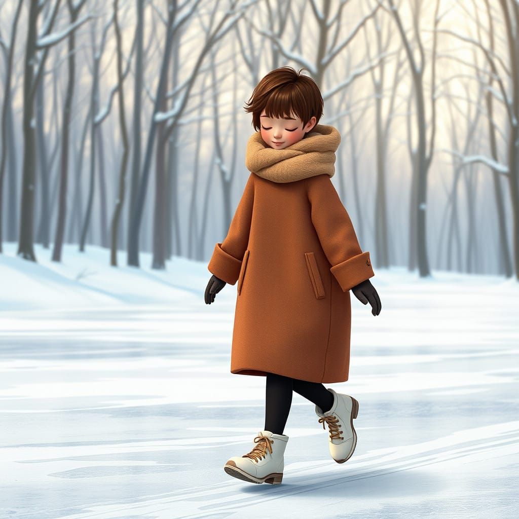 Girl in Winter Wonderland