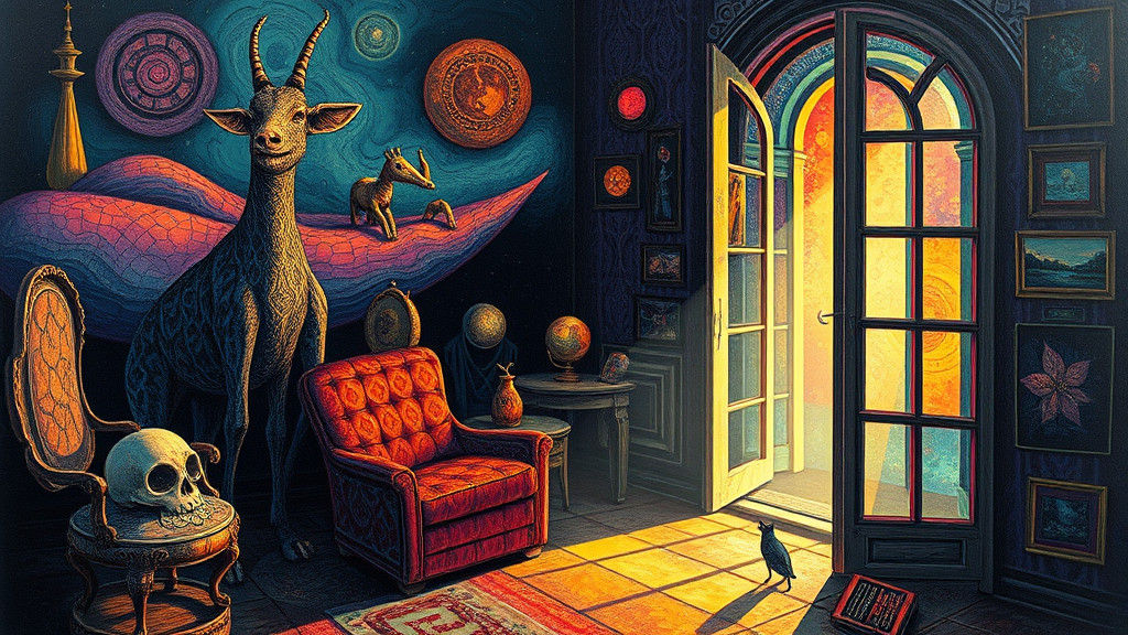 Surreal Light Through Window: Digital Art