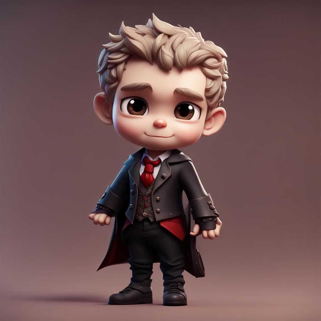 Hyperrealistic Chibi Klaus Mikaelson: Vampire Diaries Fan Ar...