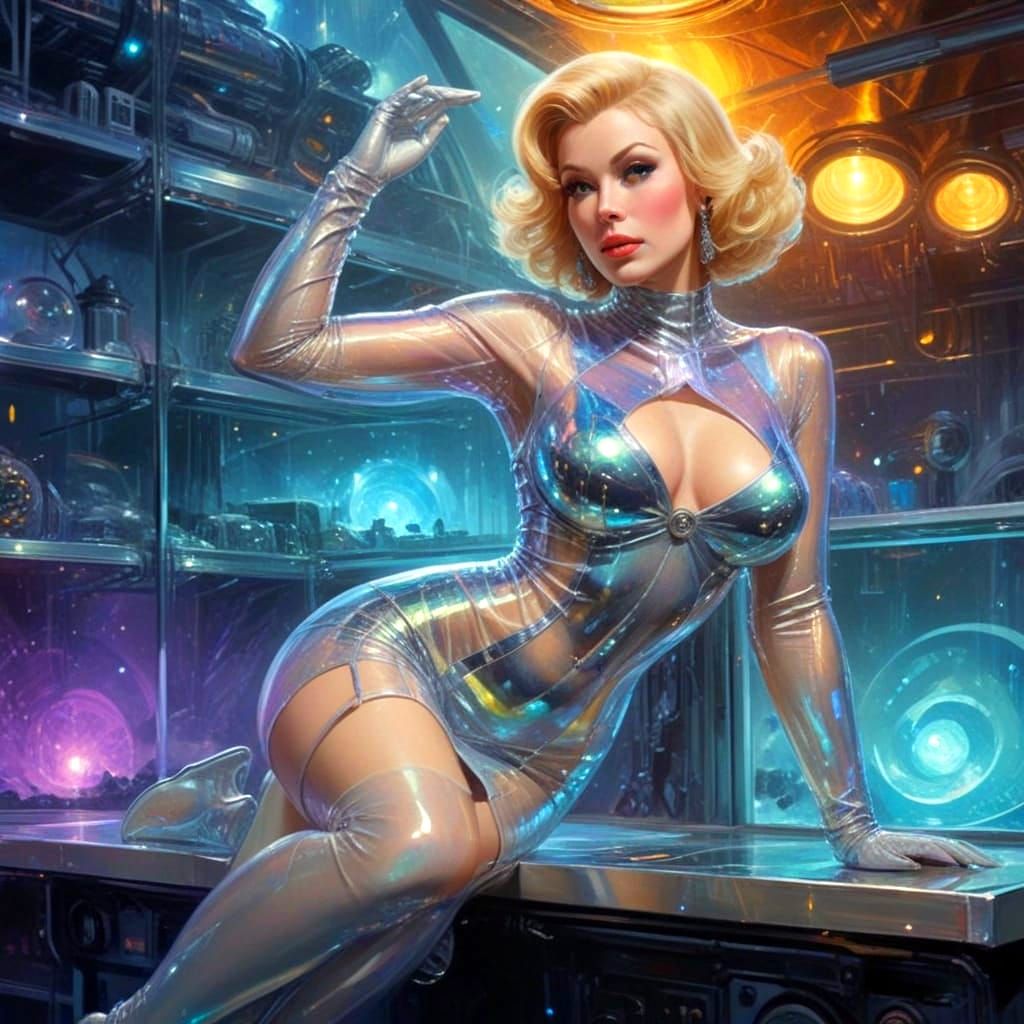 Retro-Futuristic Glamour in Latex