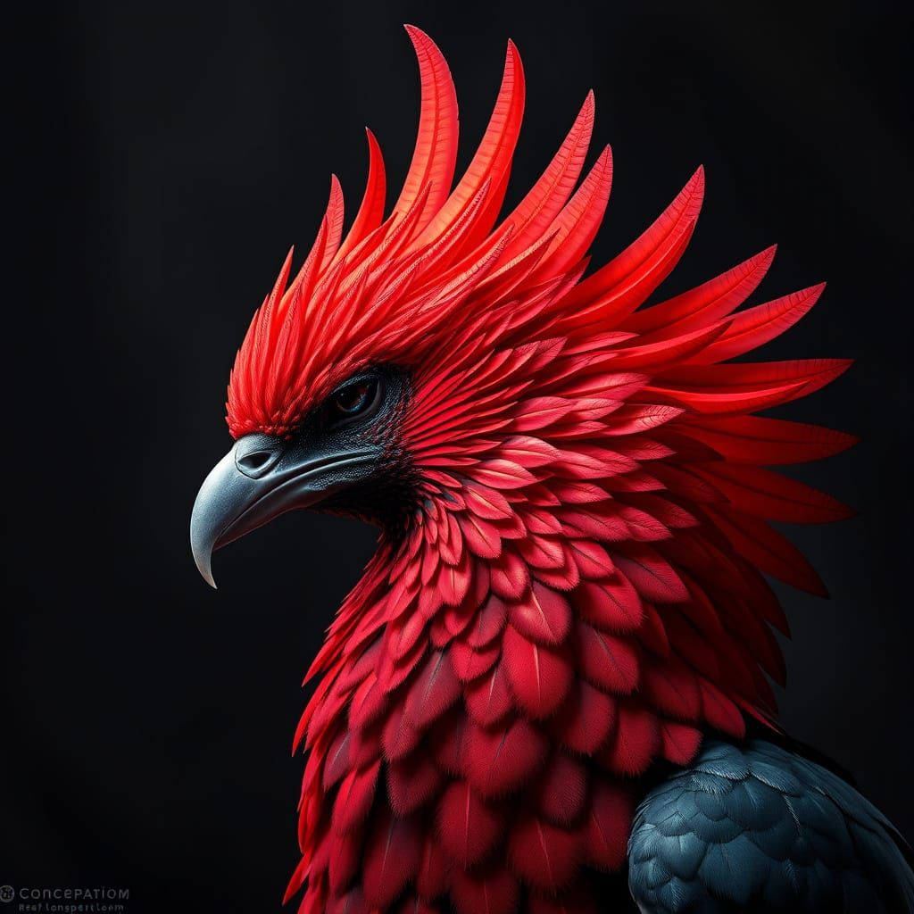 Vibrant Crimson Majesty