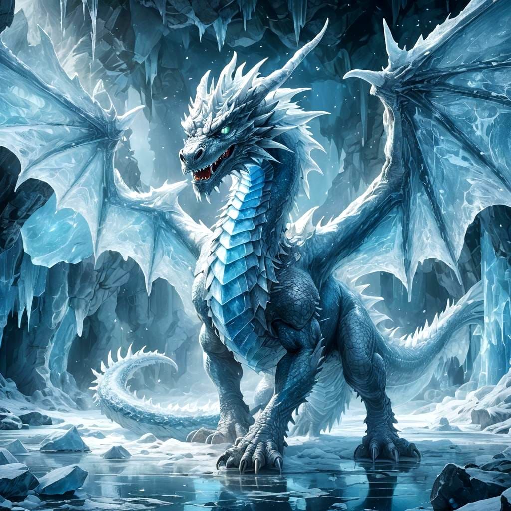 Majestic Ice Dragon