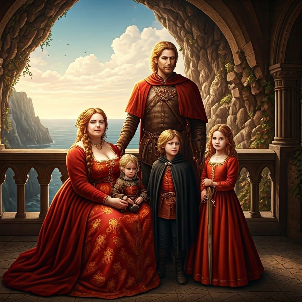 Medieval Family Portrait of the Lions of Casterly Rock