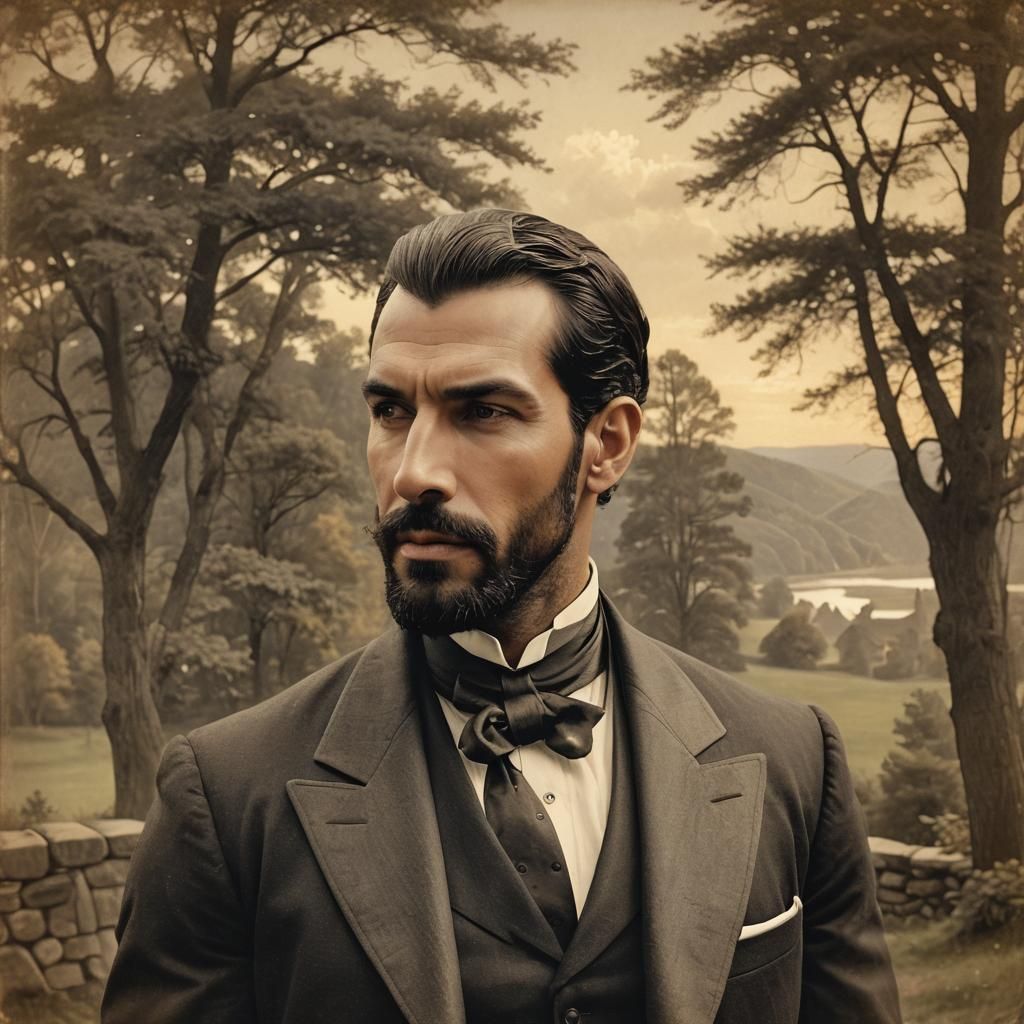 1880s American Portrait in Rockwell Style