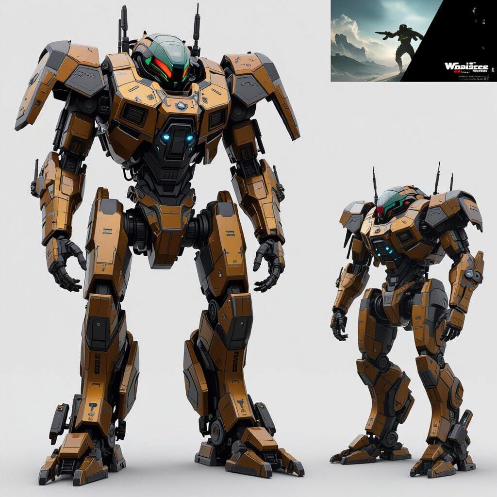 Infected Kaiju Jaeger Hybrid in Epic Sci-Fi Style