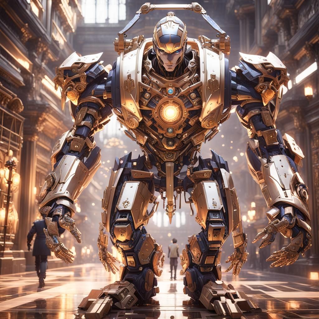 Divine Machine: Anime-Style 3D Art