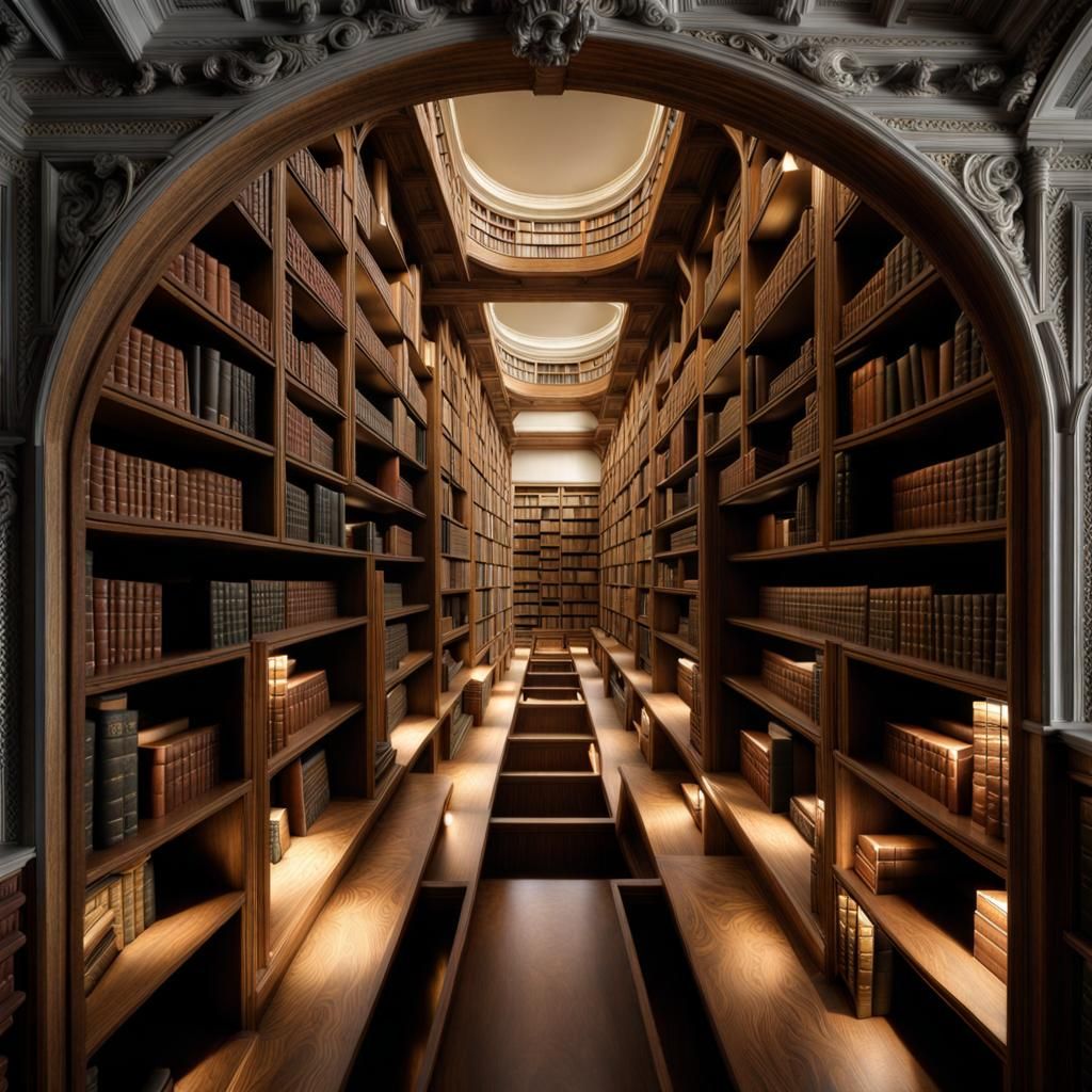 Infinite Library: Trompe-l'oeil Illusion in Magical Realism