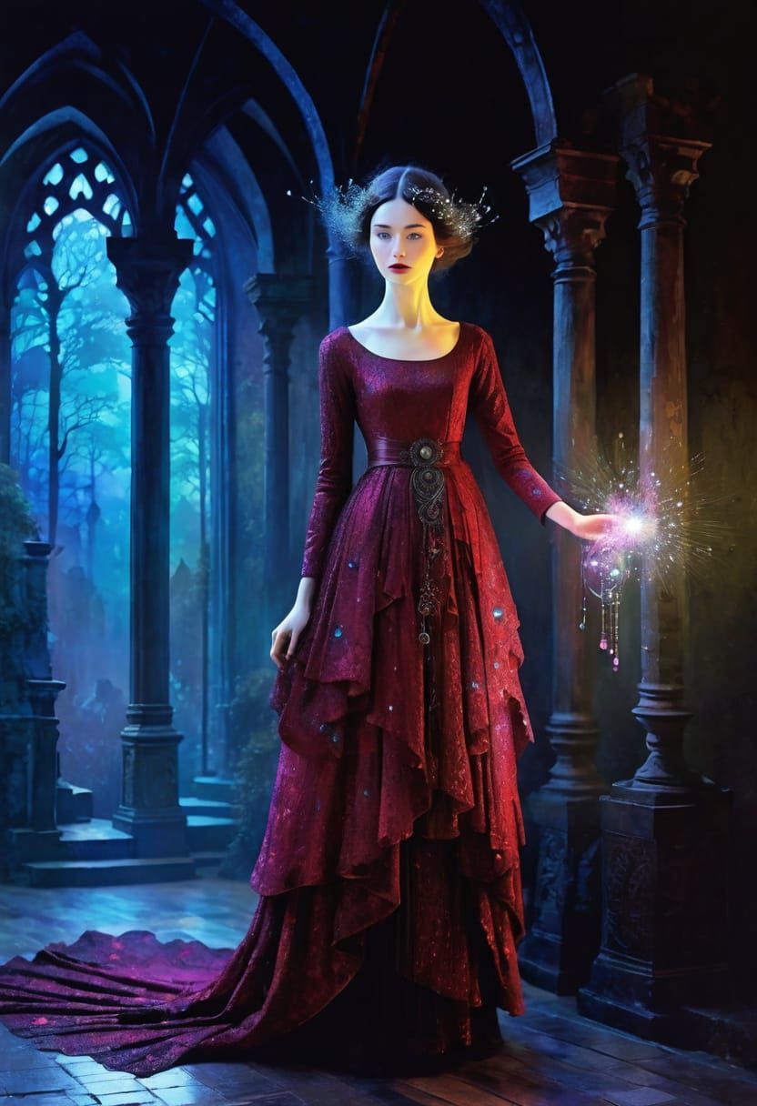 Surreal, Sparkly, and Spooky Spectral Art in Vibrant Colors