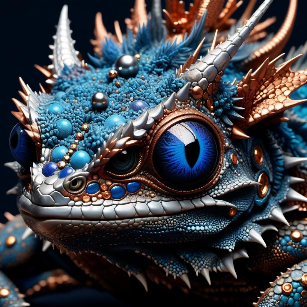 fantasy lizard Texture play