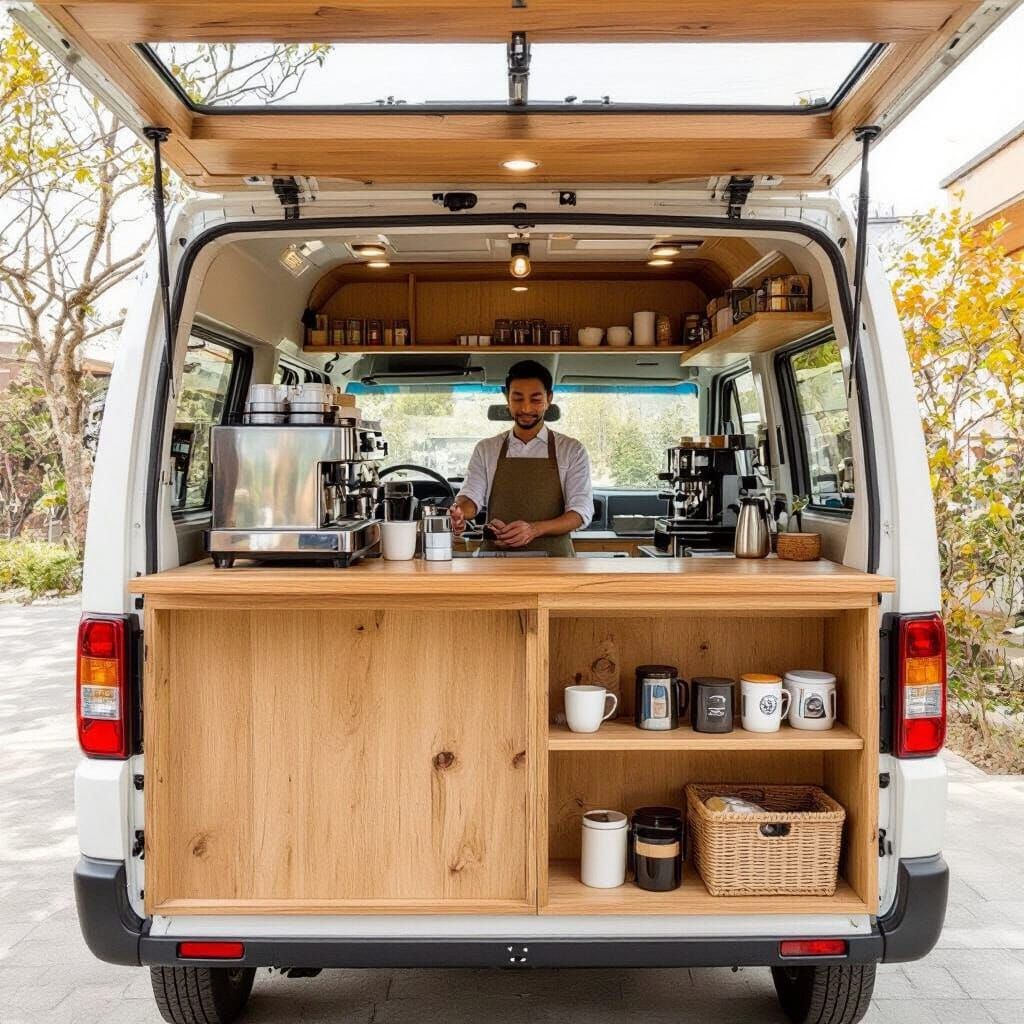 Mobile Coffee Cart in Maruti Suzuki Eeco Van