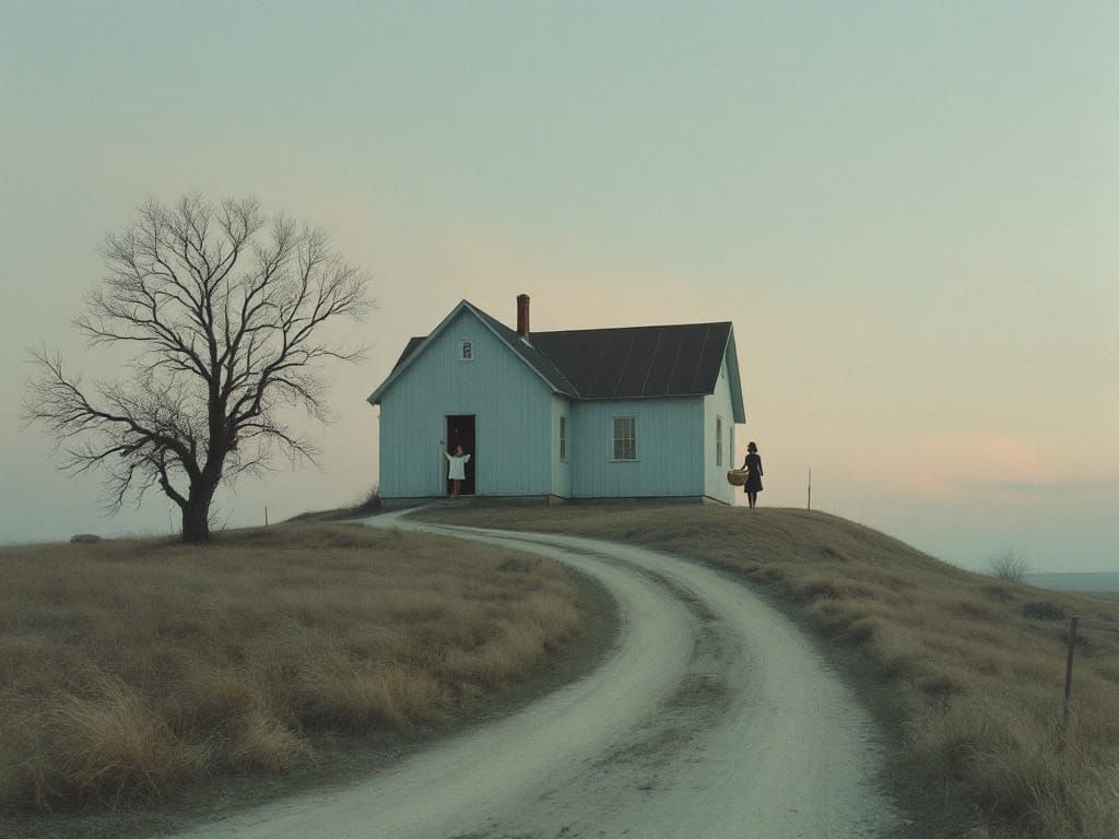 Surreal Americana in Twilight Solitude