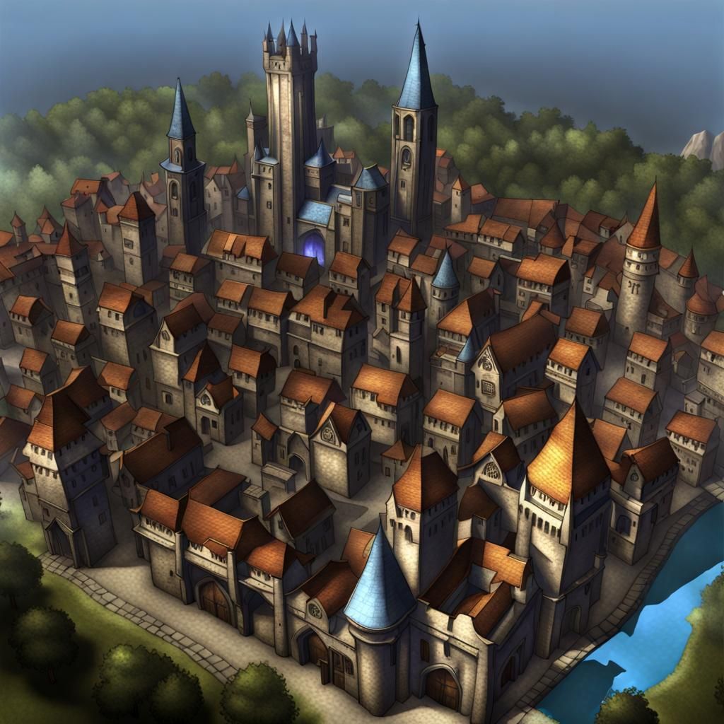 Epic Medieval Fantasy City of Heroes