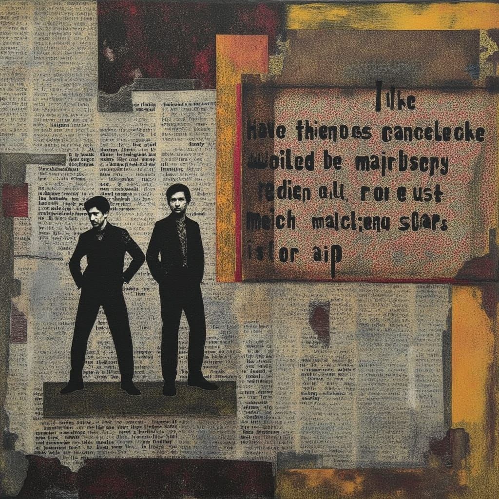 Mixed Media Artwork Inspired by Basquiat, Rauschenberg, Kahl...