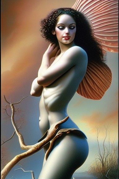 Detailed Nymph Princess Fantasy Art