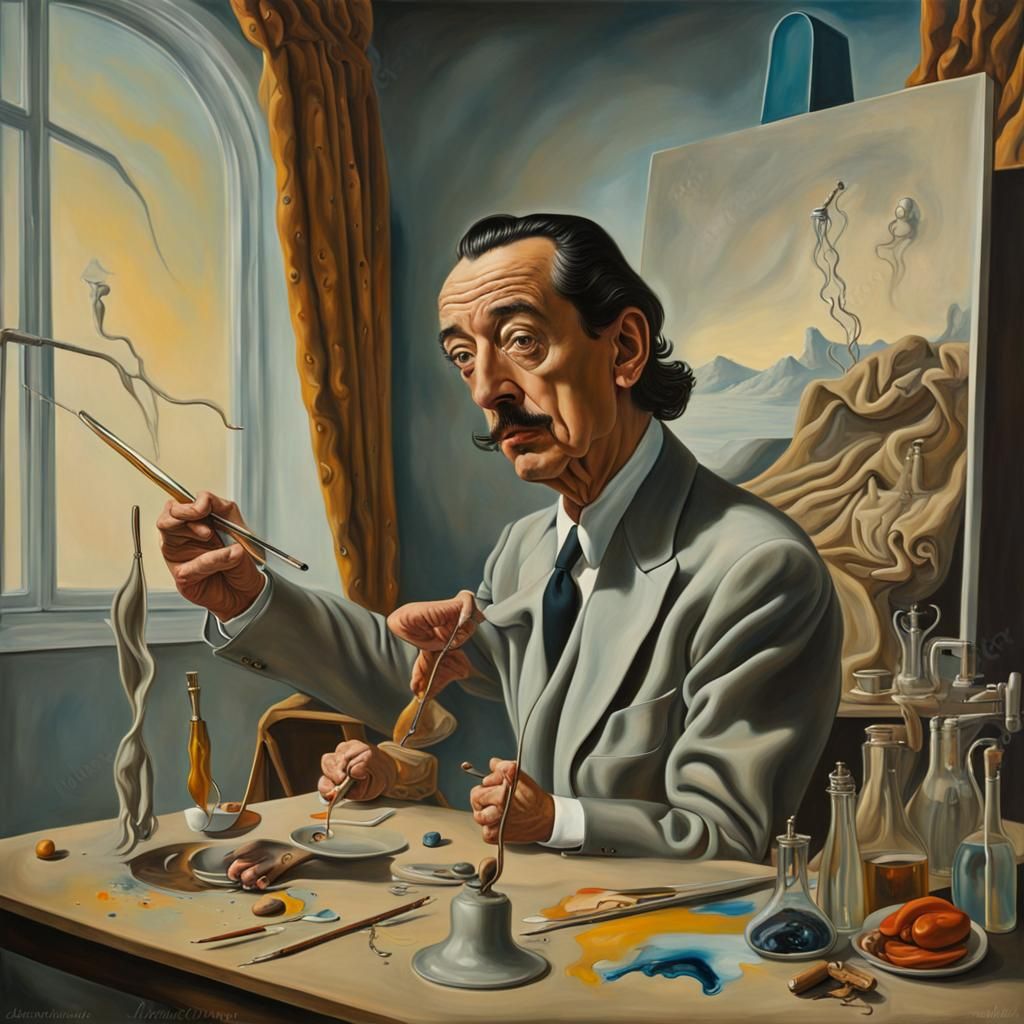 Surreal Portrait in a Salvador Dali Style