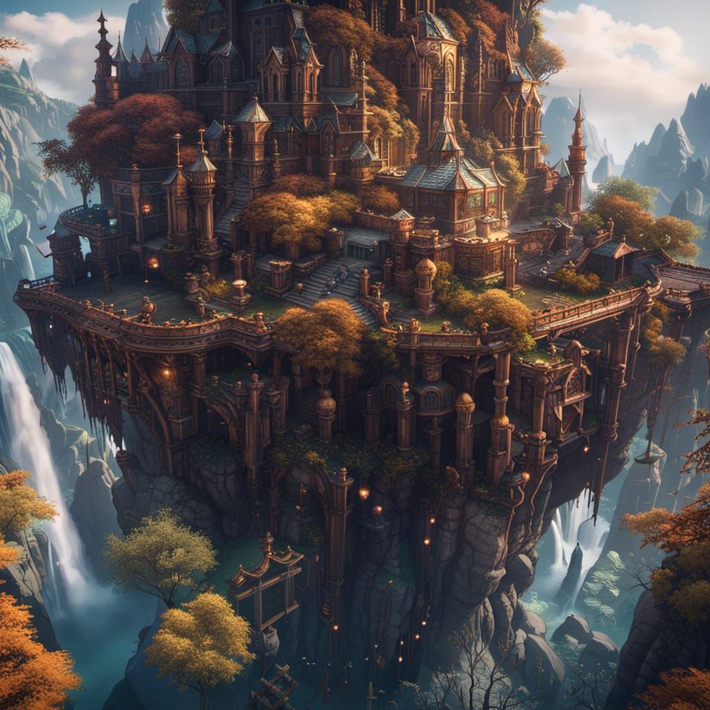 Fantastical Phoenix in Detailed Matte Painting