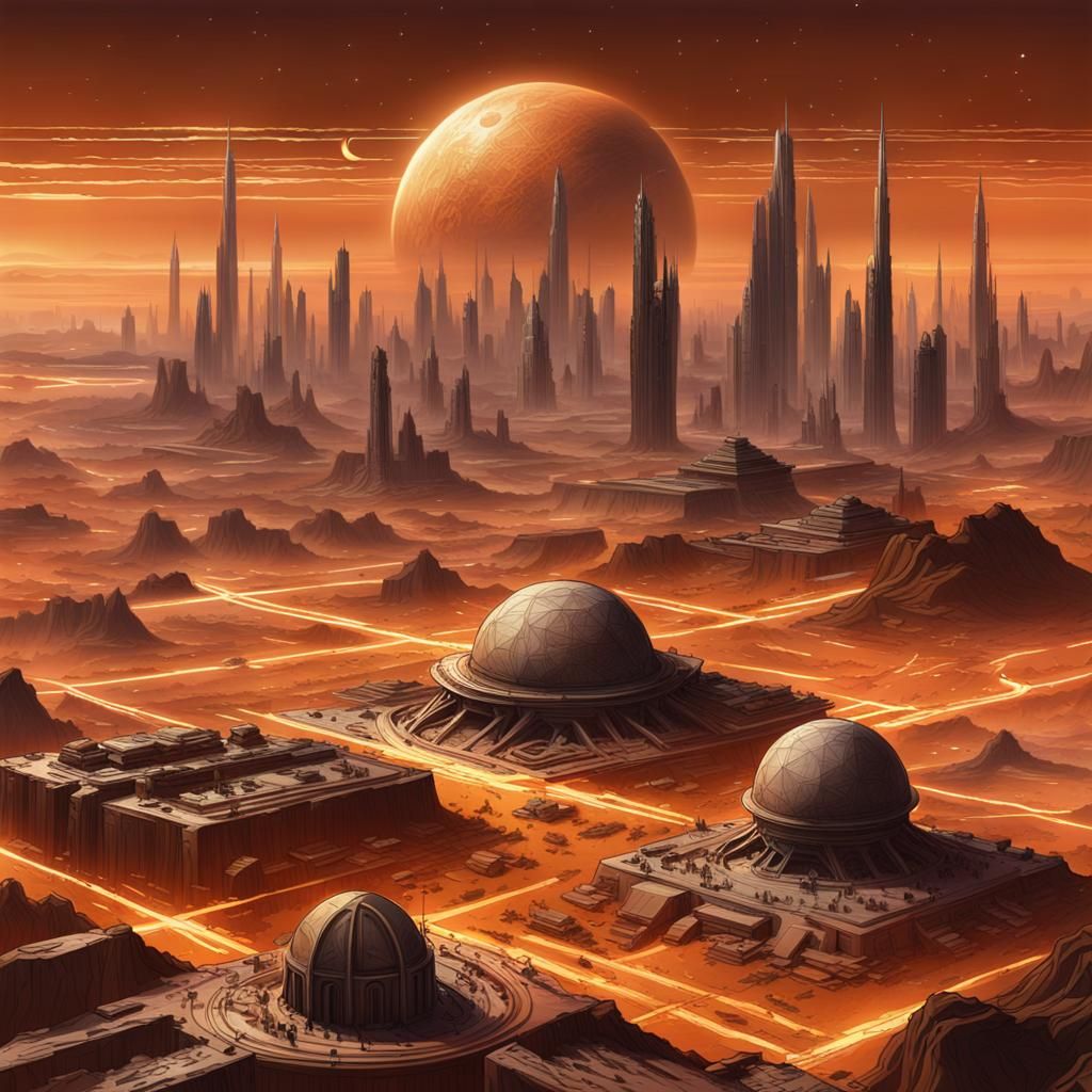 Marsport: Ley Lines and Art Deco Skylines