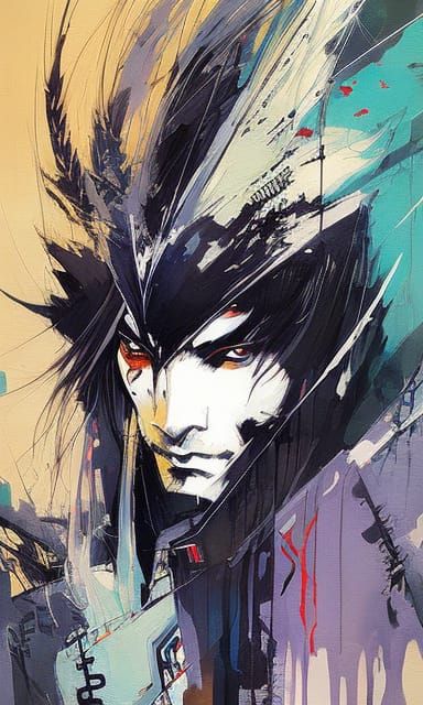 Kain Highwind Portrait as Oil Painting