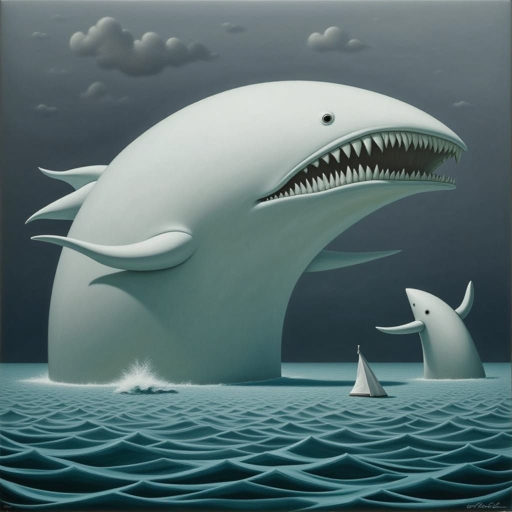 Gothic Leviathan Rises from Stormy Depths