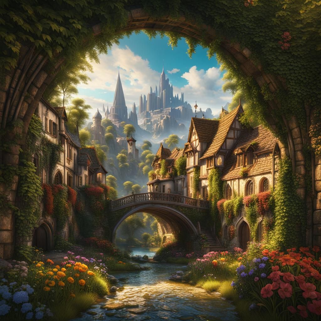 Summer in Europe: Detailed Matte Painting