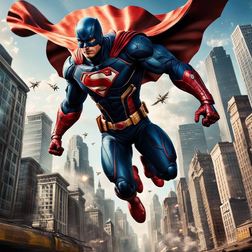 Superheroes Relaxing After Saving the World