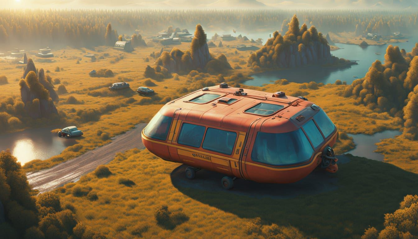Shuttlecraft Lands on Colony World in Hyper Realistic Matte ...