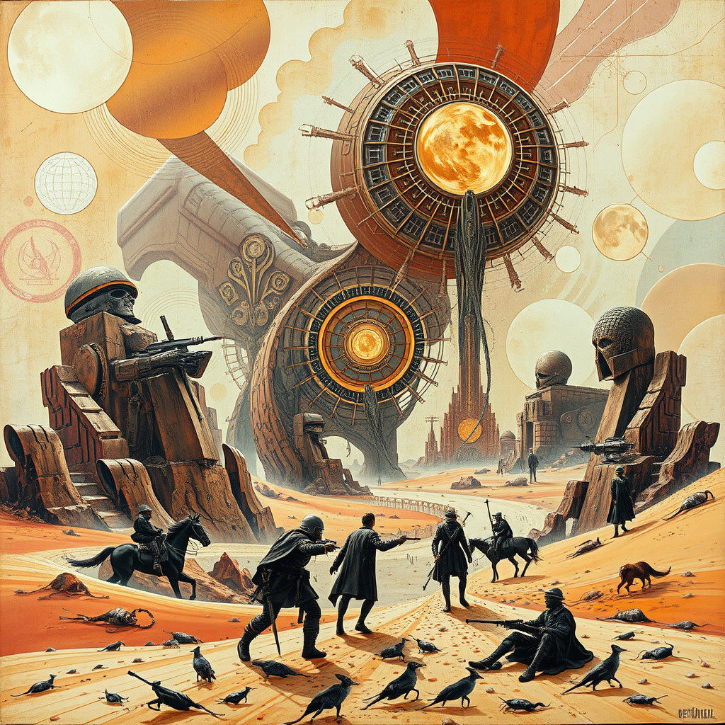 Dune Scene as Heavy Metal Album Art